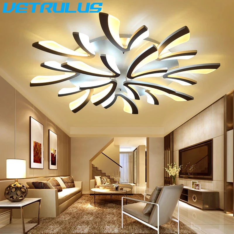 Modern Chandelier Smart Led Minimalist Dining Living Study Room Decor Branch Ceiling Lamp Hotel Indoor Lighting AC90-260 Fixture