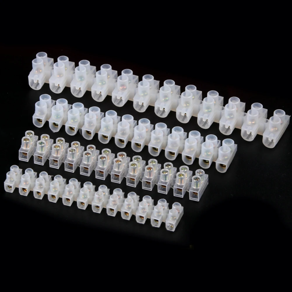 

5A 10A 20A 30A 60A Dual Row 12 Positions Wire connector Screw terminal Barrier Strip Block Terminal Connector