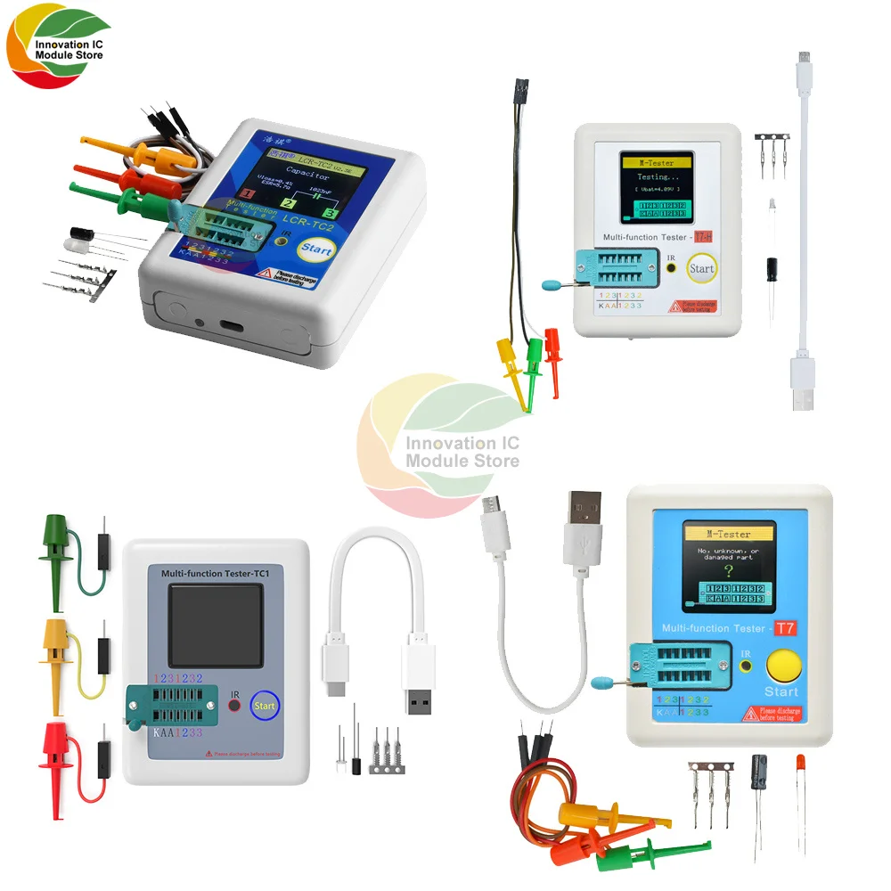 Transistor Tester LCR-TC1 LCR-TC2 LCR-T7 TC-T7-H TFT Transistor Tester, Used for Diode Transistor Capacitance Resistance Test