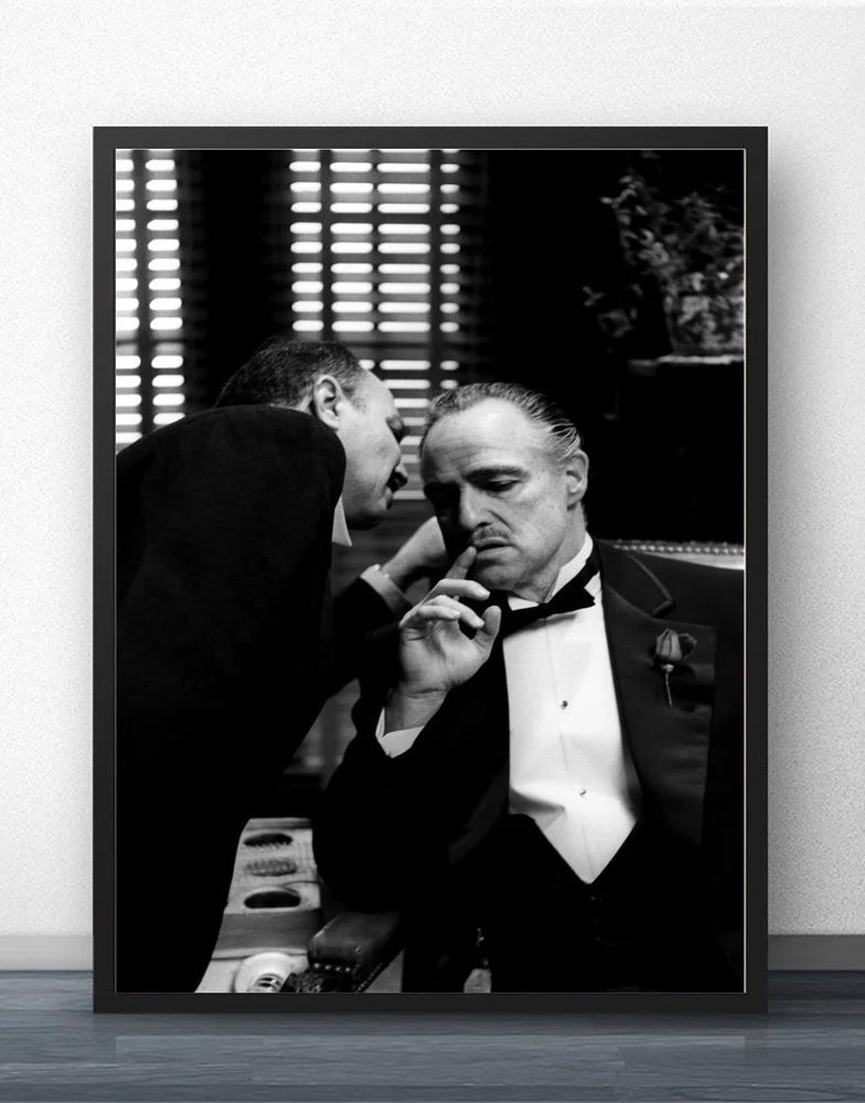 The God Father Godfather Classic Movie Posters and Prints Silk Prints Art Poster Paintings For Living Room No Frame