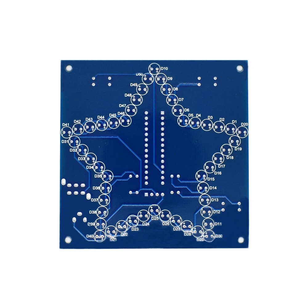 Elektroniczny zestaw zrób to sam pięcioramienna gwiazda kolorowy blask LED moduł RGB lampka wodna 51 pojedynczy układ scalony mikrokomputer dla Arduino