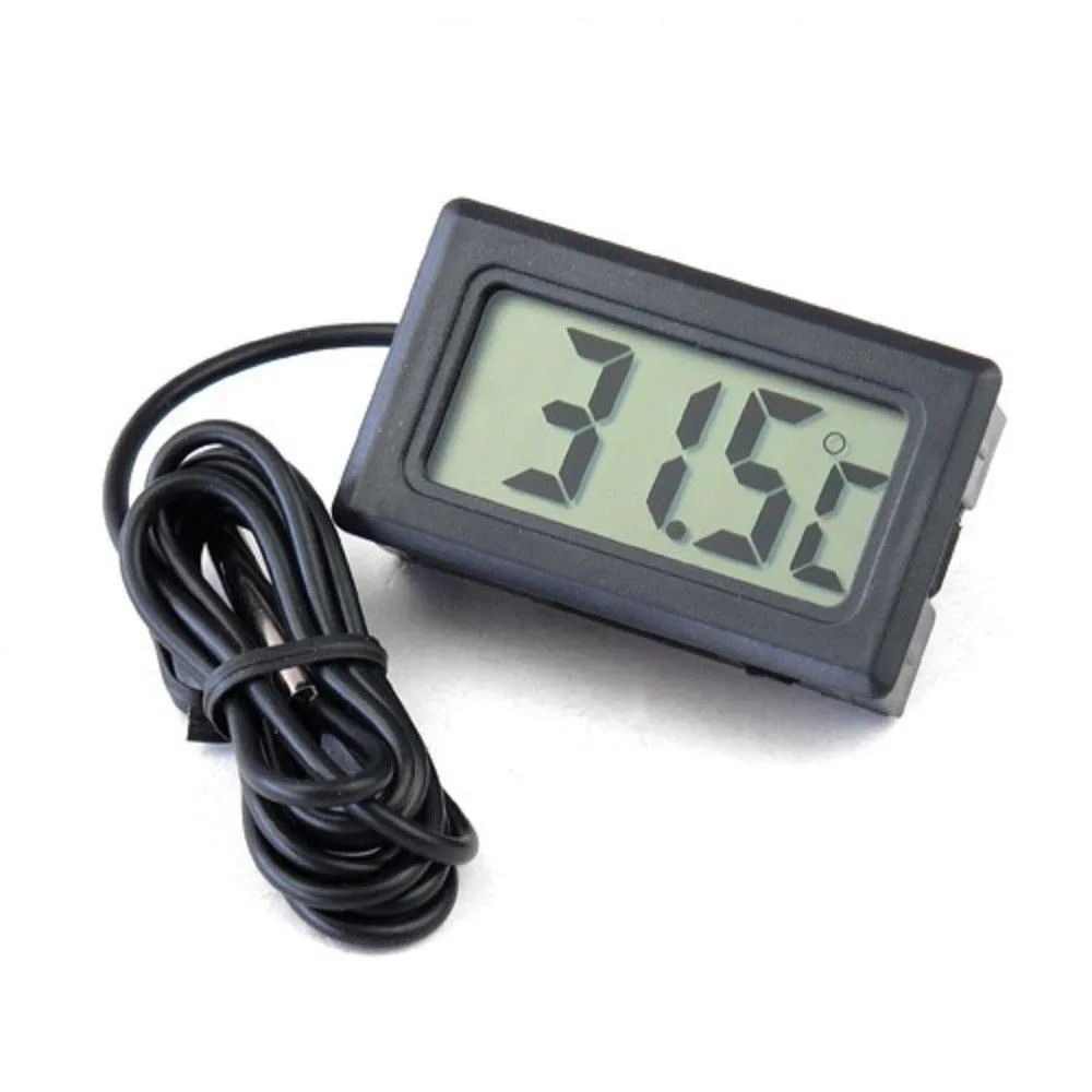 Digital LCD Thermometer Precision Electronic Termometers With Probe 1M Wire Measuring Temperature -50~ 110 Degree For Aquarium