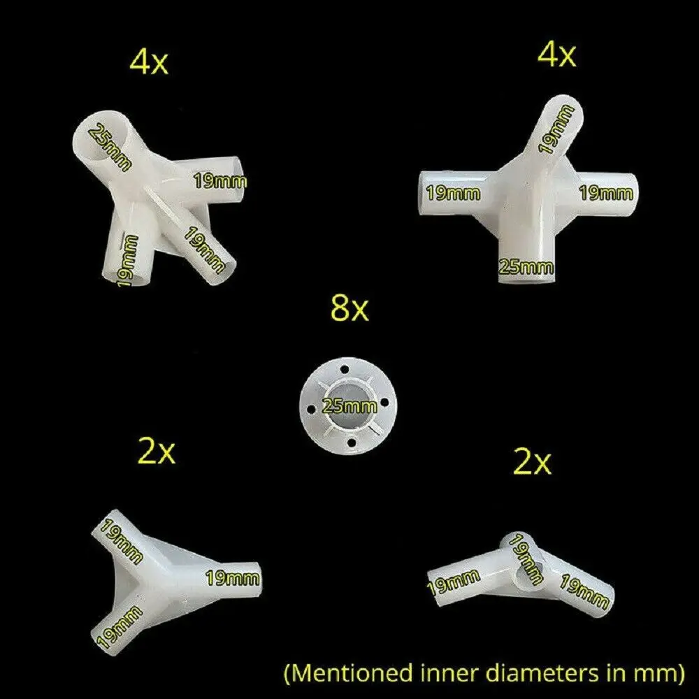 20 sztuk zestaw 25/19mm części zamienne do altanki 3x9m markiza namiotowa stopy narożne złącza centralne części namiot akcesoria kempingowe na