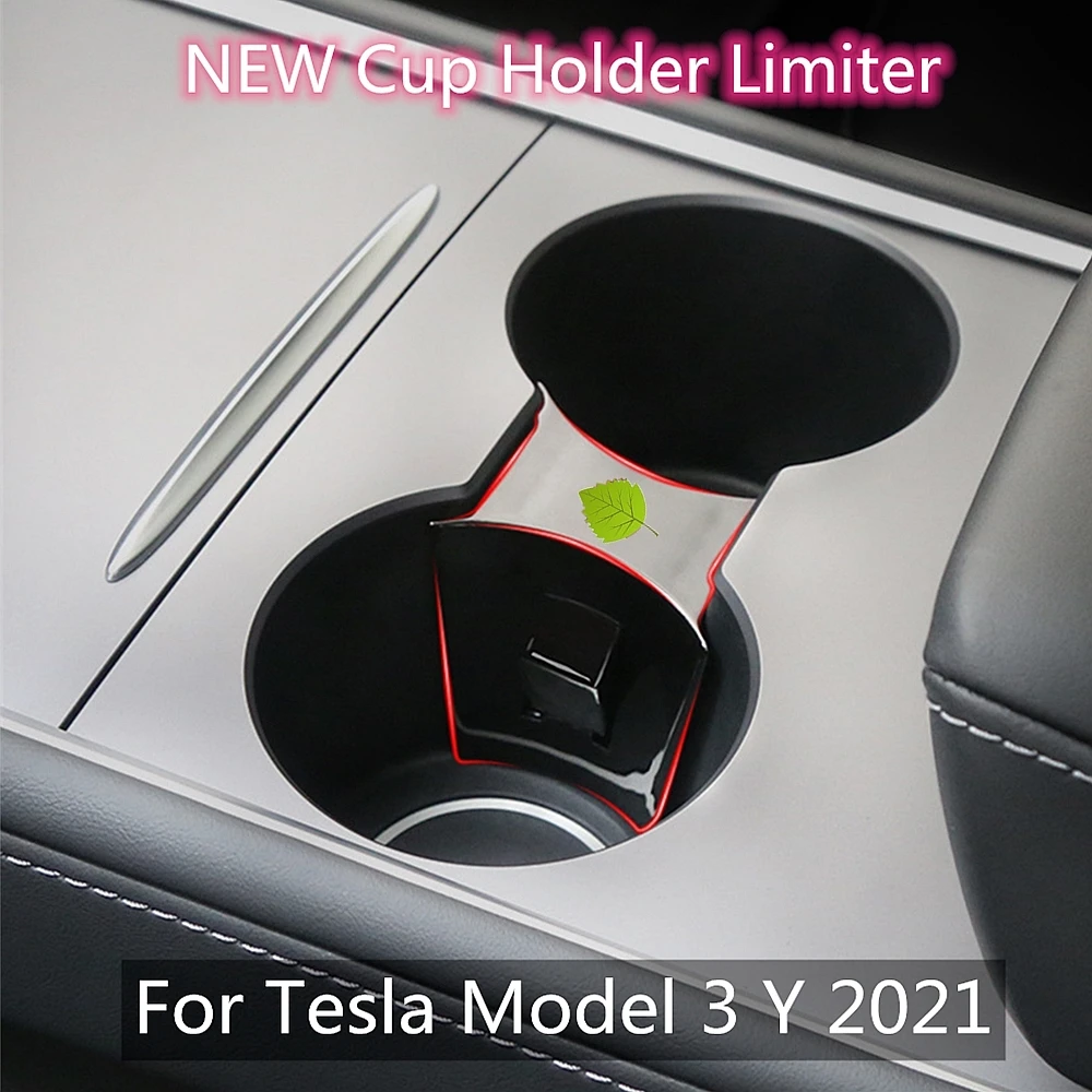 For Tesla Model 3 Y 2023 Car Water Cup Holder Slot Slip Limit Clip Drink Bottle ABS Limiter Mount Stand Accessories