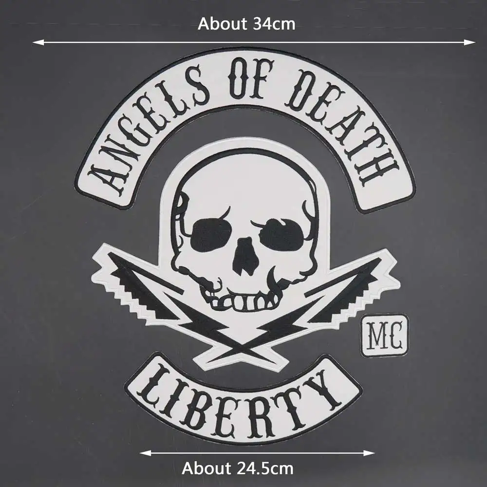 Angels of Death Liberty MC Embroidery Patch Badge Clothes Stickers Apparel Accessories