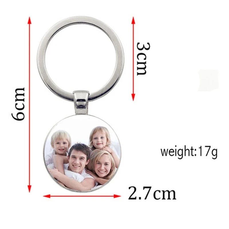 Doppelseitiger personalisierter Anhänger für Babys, individueller Schlüsselanhänger, Foto, Mutter, Vater, Großeltern, Eltern, lieben ein Geschenk für Familienmitglieder – Detail 4