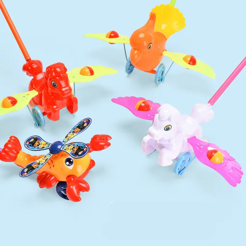 Jouet marcheur de dessin animé pour enfants de 1 à 3 ans, 1 pièce, chariot, avion, cadeau pour apprendre à marcher, glisser dans une voiture