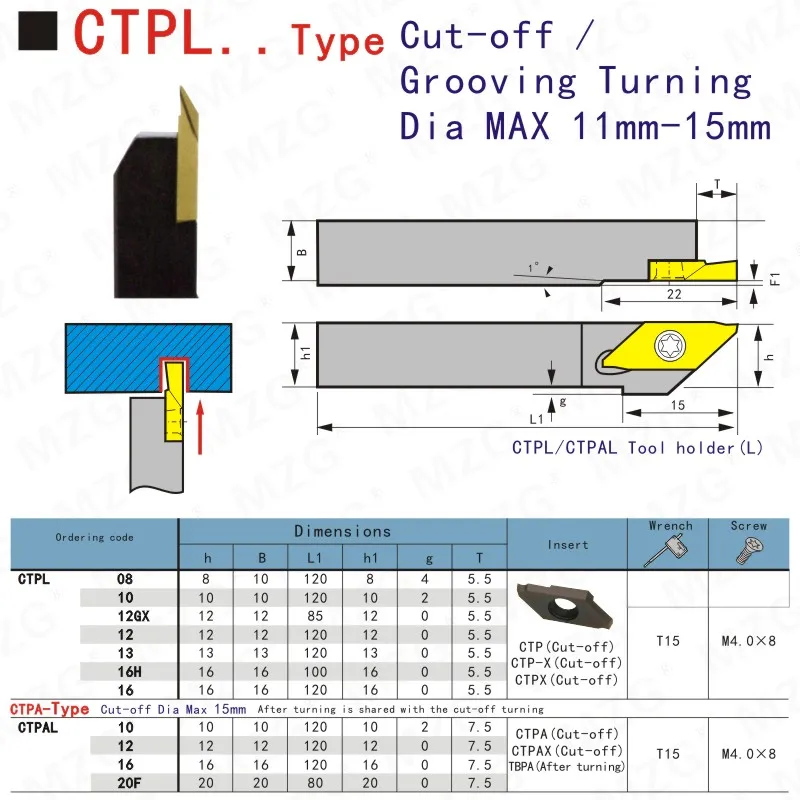 MOSASK резак CTPL CTPAL стержень режущий нож CNC токарный станок Arbor Обработка Канавок небольших частей токарные инструменты