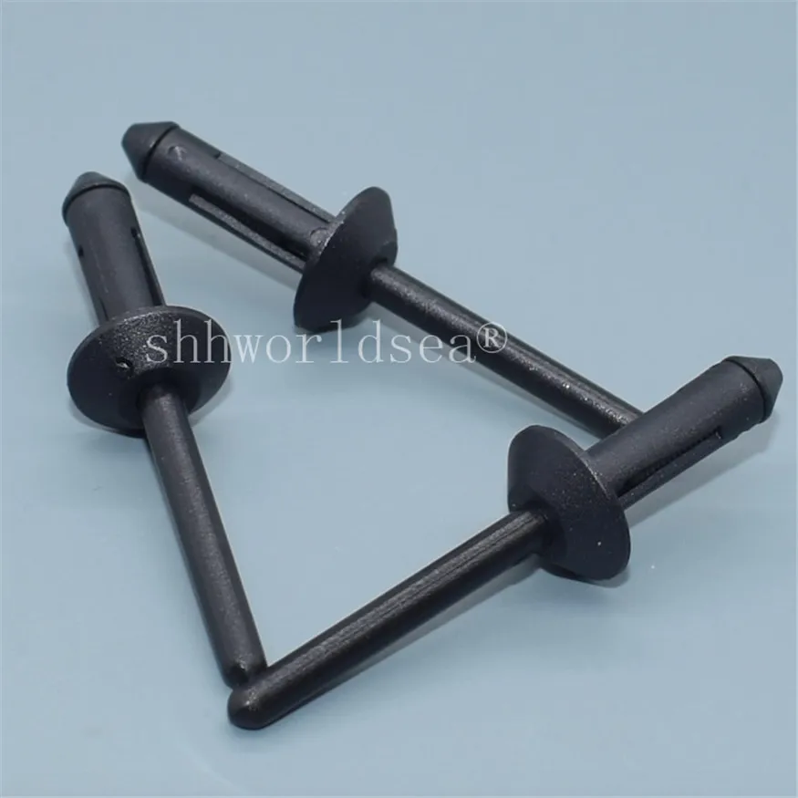 Shhworldsea 100 шт. черная нейлоновая глухая заклепка для 2042367   для Форд Н 804189 S автомобильные пластиковые зажимы автомобильные пластиковые крепления