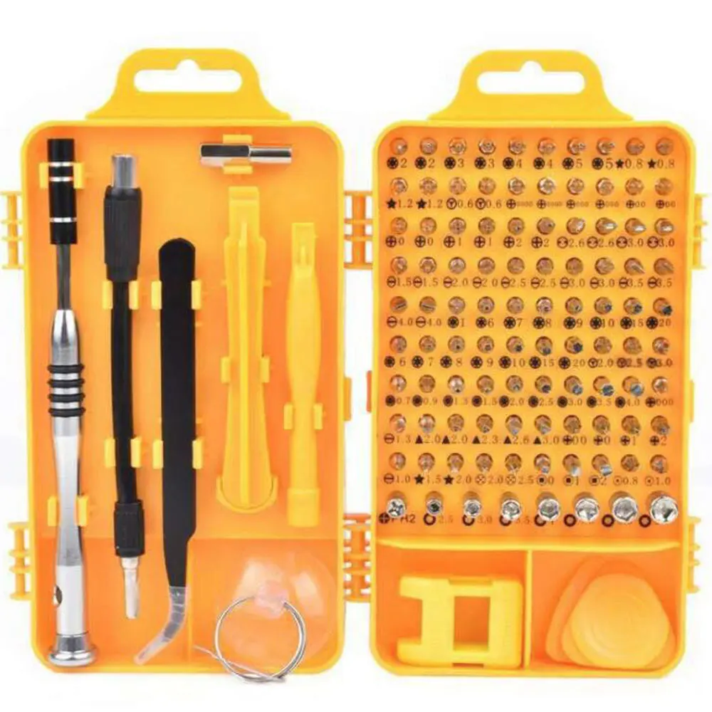 110 PCS In 1 Watch, Mobile Phone Disassembly And Repair Hardware Tools Chrome Vanadium Steel Screwdriver Set