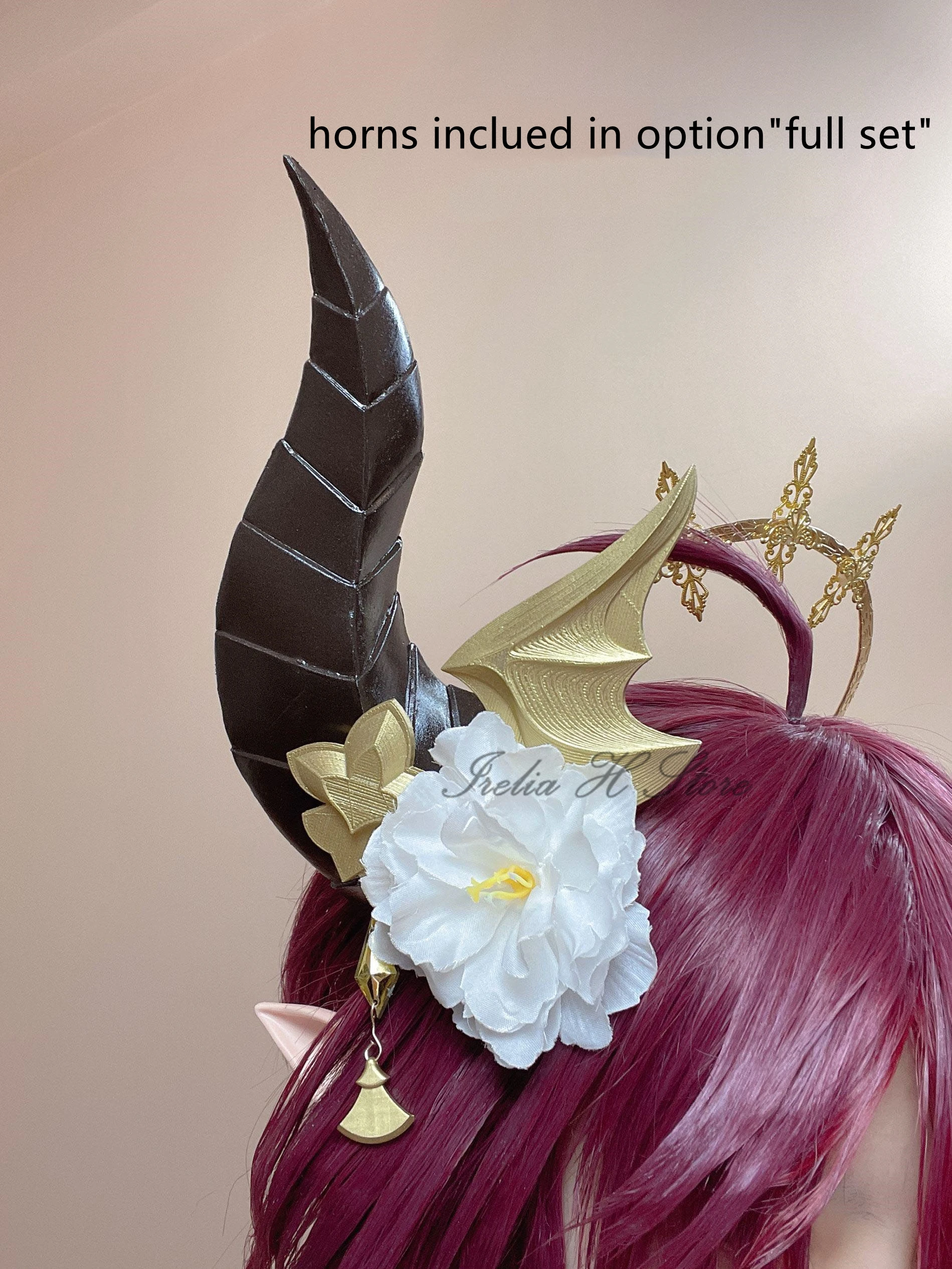 

Irelia H Store GBF Granblue Fantasy Grea Horns Tail Wings Cosplay Props