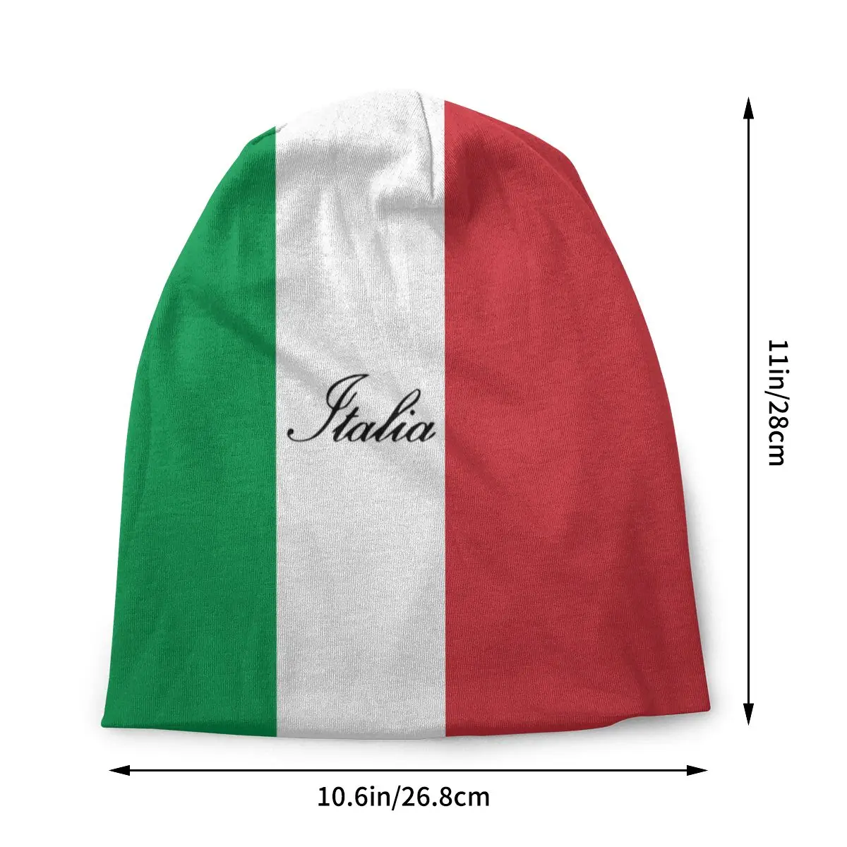 Italian Flag Of Italy Italia Caps Hip Hop Street Skullies Beanies Hat Men Women Male Spring Warm Head Wrap Bonnet Knit Hat