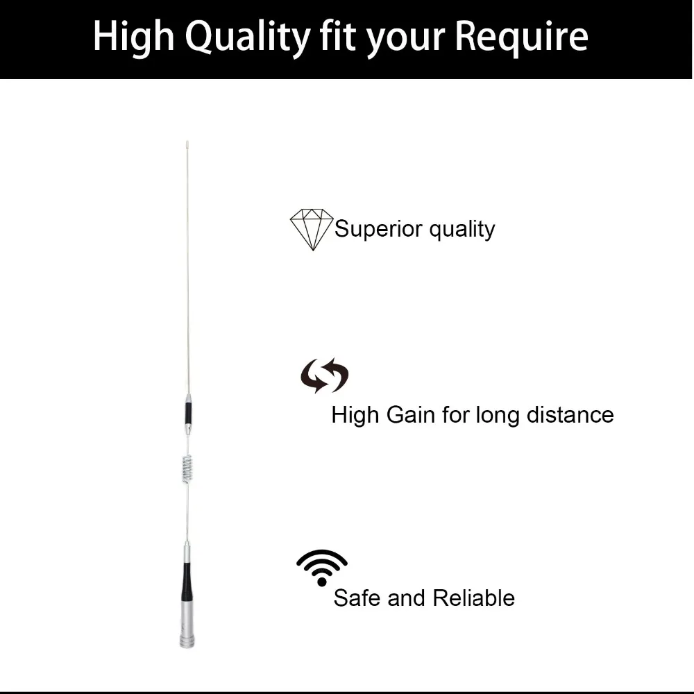 Diamond Antenna SG-M507 UHF VHF 144/430MHz DuaL Band Antenna for QYT BAOJIE TYT Leixen Car Two Way Radio