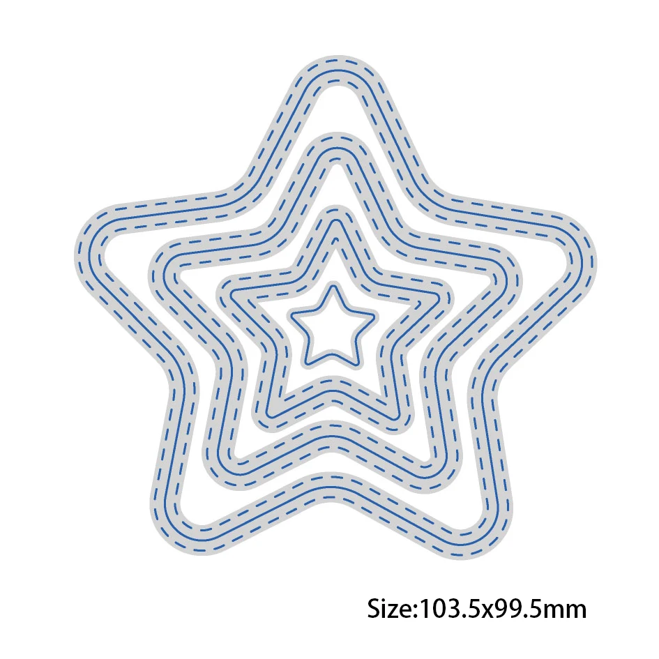 3D Square/Heart /Circle Metal Cutting Dies Stencils for DIY Scrapbooking Photo Album Paper Cards Making Decorative Crafts
