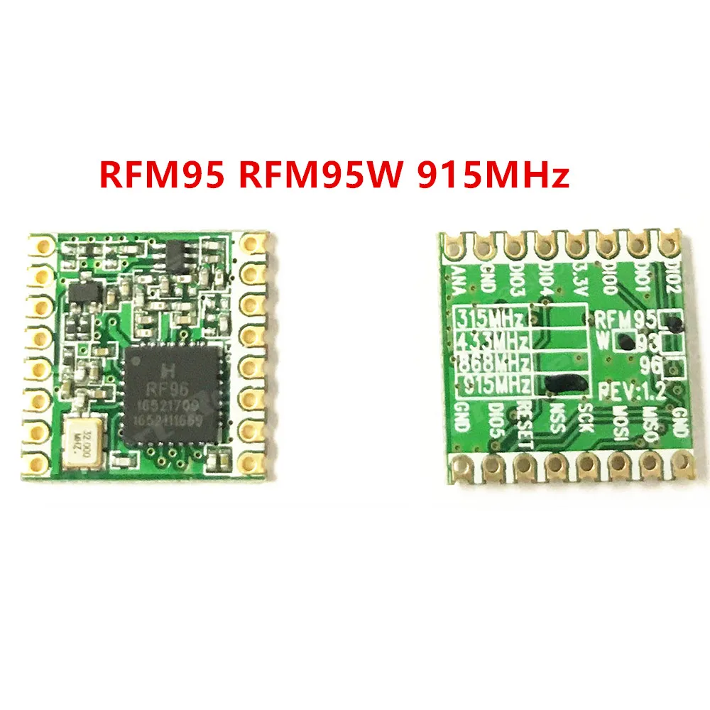 LoRa FSK GFSK 00K RFM95 RFM95W 915Mhz RFM95W-915S2 wireless transceiver module for USA transmission rate 300Kbps SPI interface