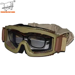 military anti-uv400 camping anti-fog tactical goggle anti-impact army ballistic goggle