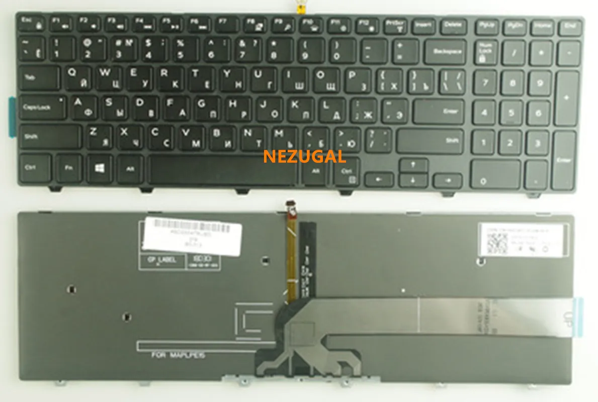 Russian Keyboard for Dell 15 3000 5000 5551 5559 5542 5543 5545 5547 5548 3559 3541 3542 17-5000 RU Laptop Keyboard Backlit