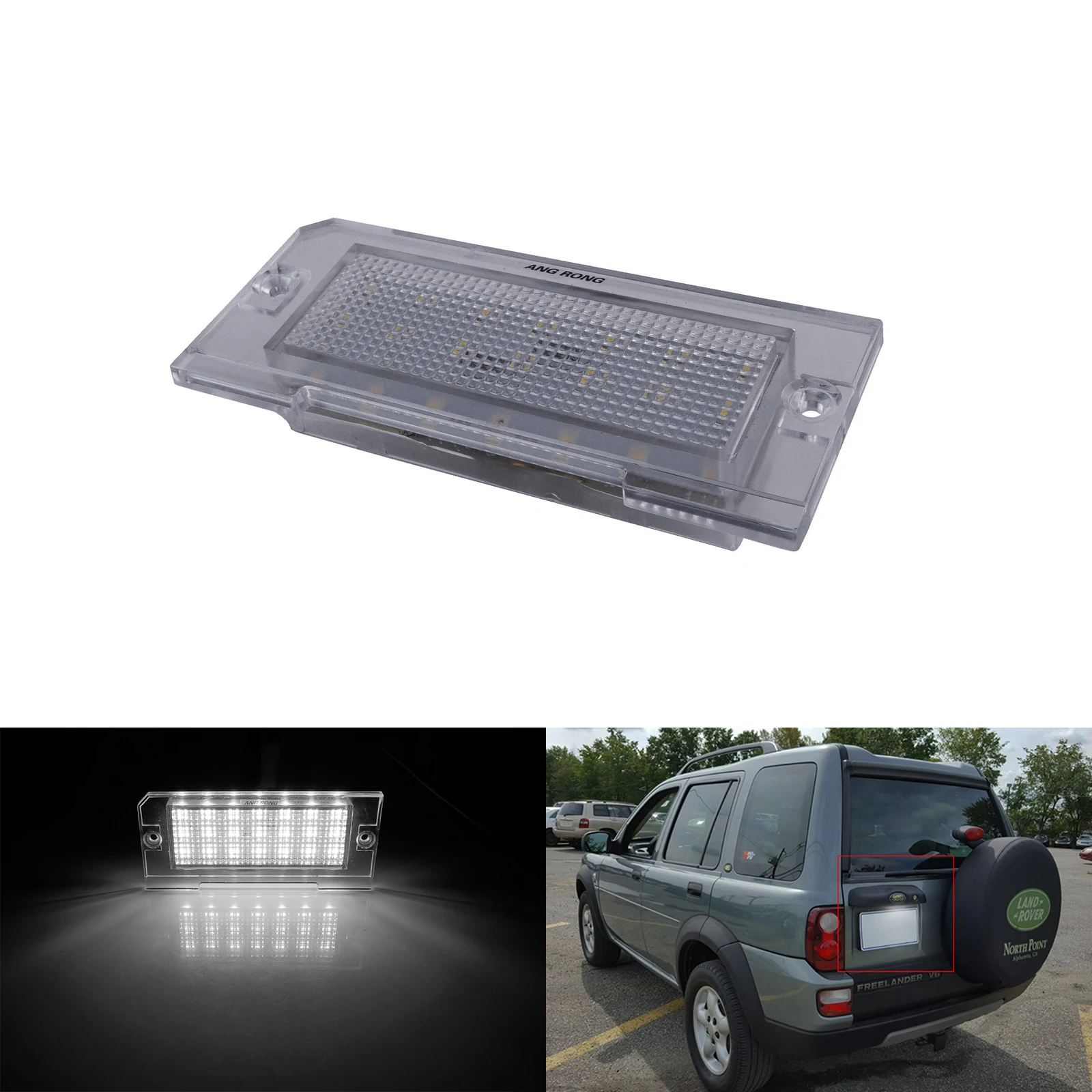 

1x для Land Rover Freelander L314 1998-06 светодиодный светильник номерного знака Canbus