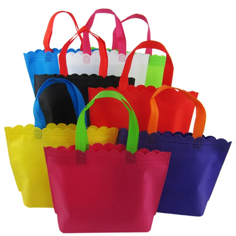 20 Pcs Non-Woven Bags Shopper Bag Professional Custom Foldable Shopping Bag Reusable Bag Green Shopping Tote Bag Custom Logo