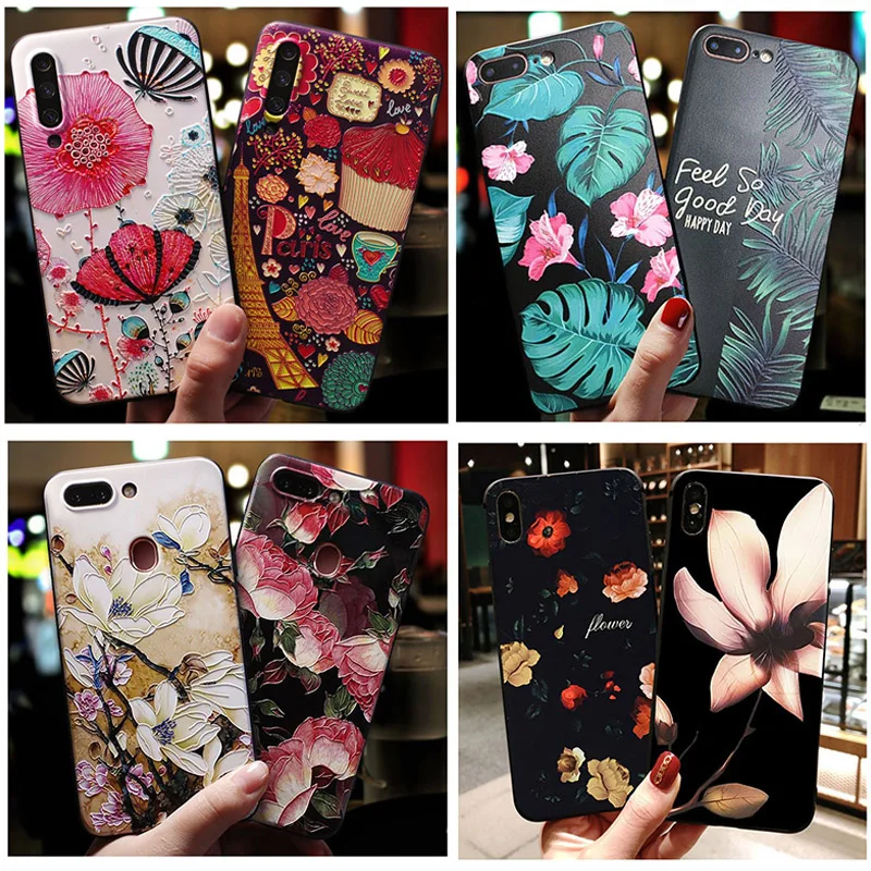 3D Emboss Floral Phone Cases For Nokia G42 C110 XR21 C32 X30 TPU Relief Back Cover for Nokia G22 C31 C12 C22 G400 Silicon Case