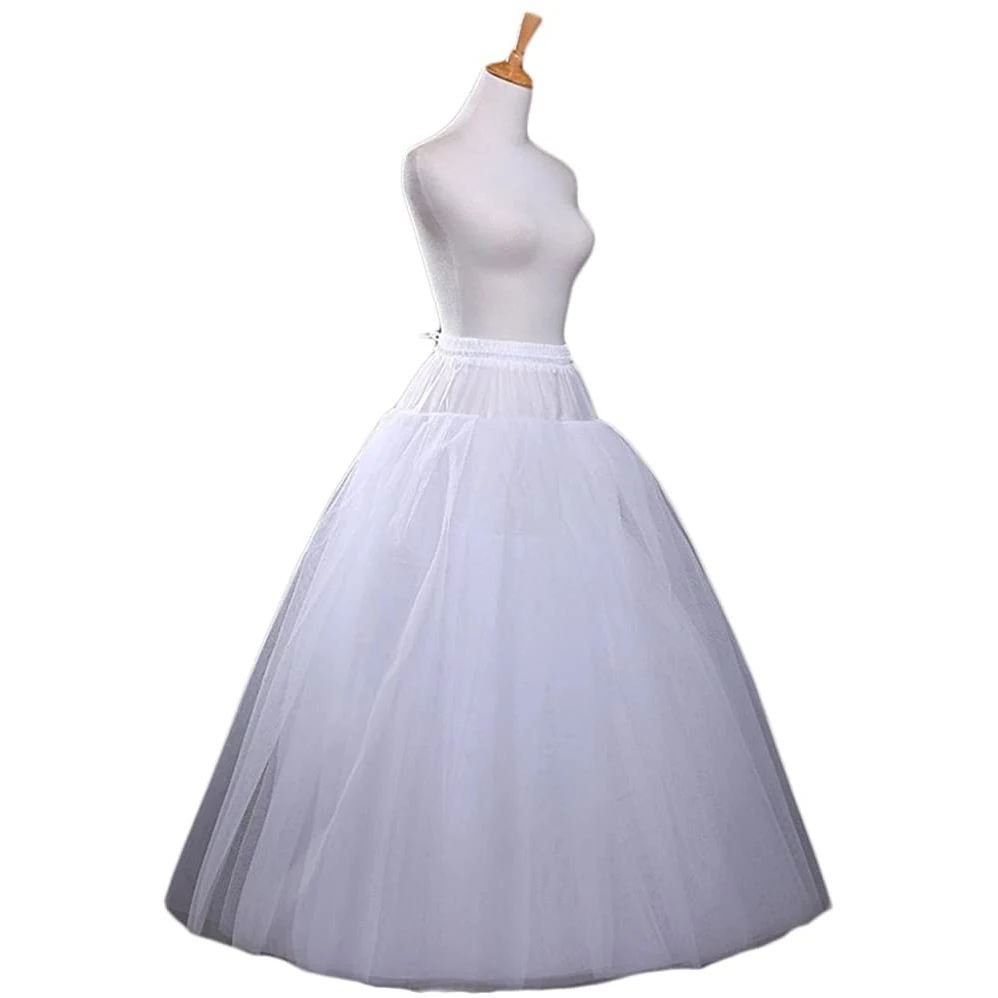 MYYBLE A-Linie Günstige Hoopless Lange Ballkleid Petticoat Krinoline Unterrock Slips für Hochzeitskleid