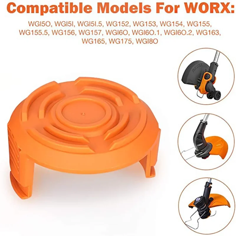 String Strimmer Replacement Part Trimmer Spool Line Cap Cover For Worx WG150 WG151 WG151.5 WG152 WG153 WG154 WG155 WG155.5