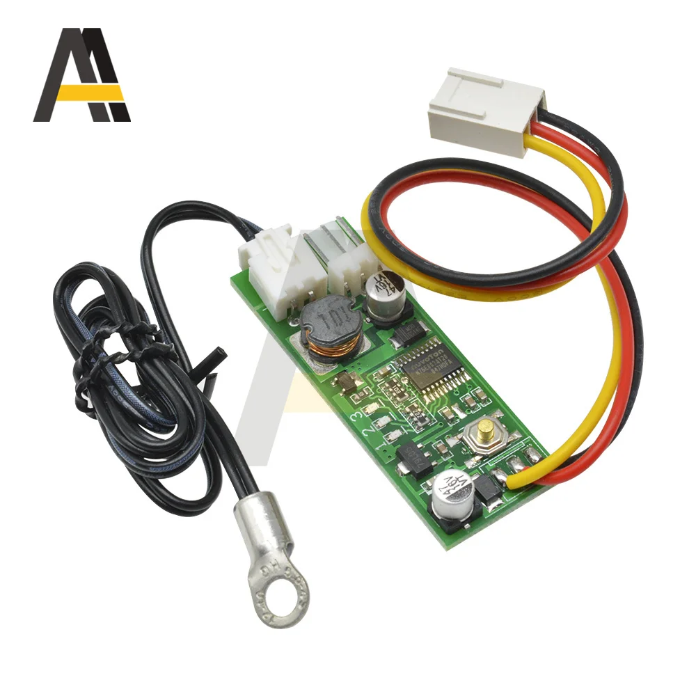 Módulo de controle de temperatura para PC, controlador de velocidade, despertador, PWM, 2, 3, 4, fios, DC 5V, 12V