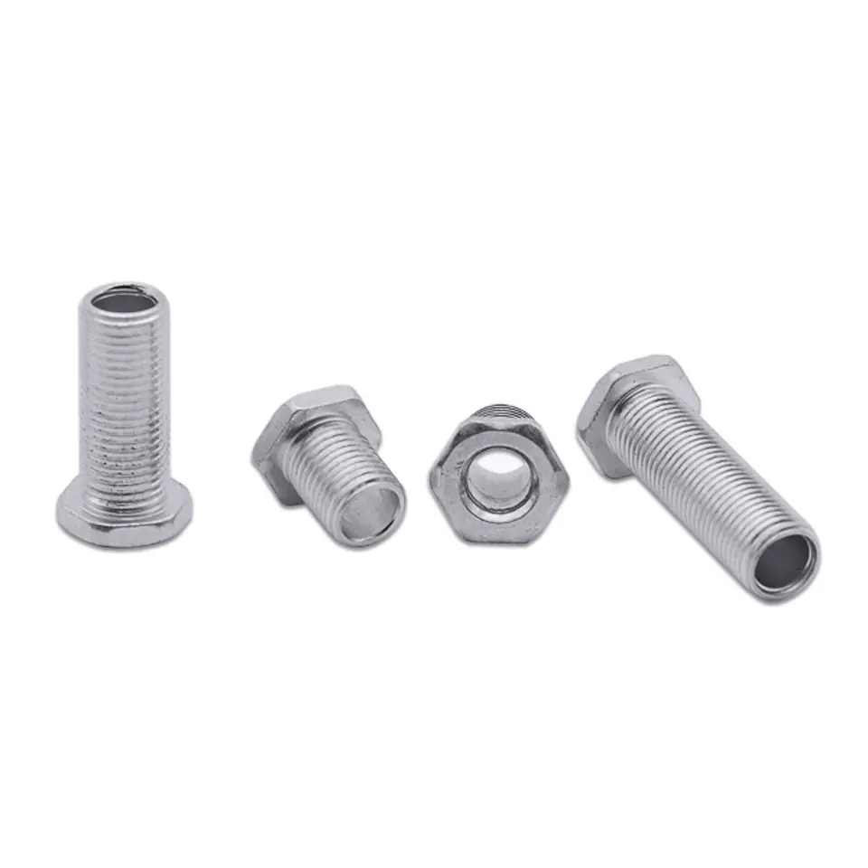 10Pcs 10mm 13mm 15mm 20mm 25mm 30mm External Tooth M10 Fine Tooth External Hexagonal T-shaped Hollow Screw Metal Pipe With Nut