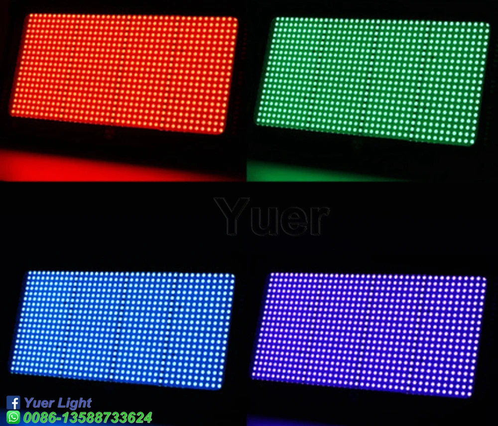 Imagem -06 - Rgb Led Strobe Disco Lights dj Party Feriado Natal Stage Lighting Effect Wedding Music Club Sound Flash Lights 1000w