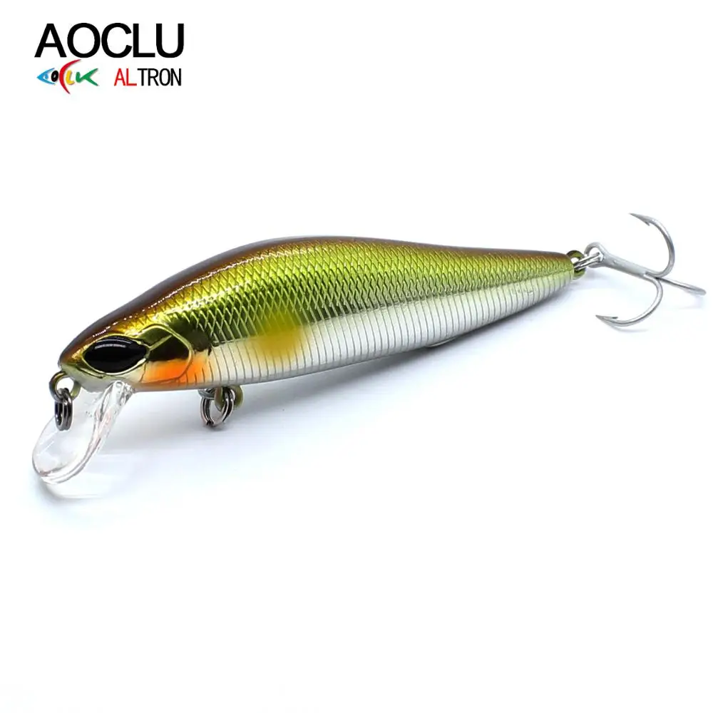 

AOCLU Minnow Fishing Lure, Sinking Wobbler, Magnetic Weight Transfer, 85mm, 11.2g, 105mm, 15.5g, Bass, Fresh Saltwater Tackle