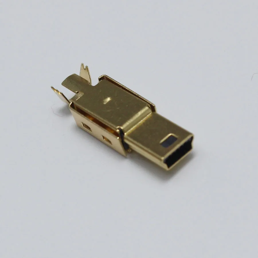 10pc DIY Mini USB Type B Male 5pin 3 in 1 Assembly Connector Plug for MP3 V3 Phone Camera flatbed driving recorder