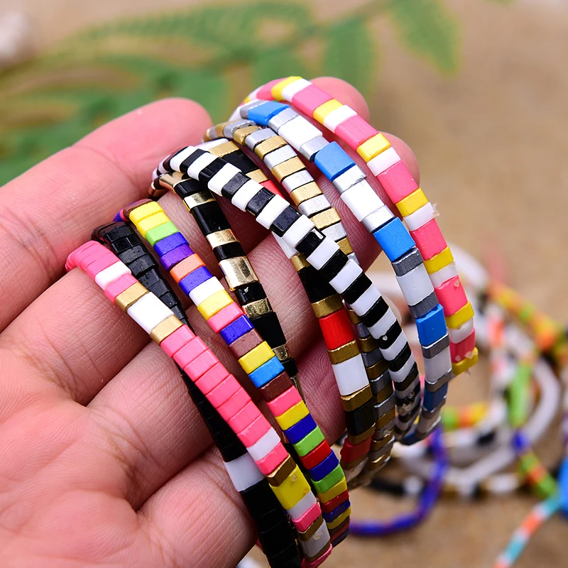 MOON GIRL Tila Beads Miyuki Bracelets for Women Rainbow Handmade Stretchy Charm Wrap Friendship Pulseras Mujer Dropshipping