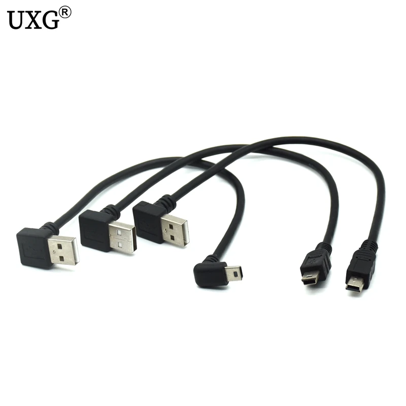 

Mini USB Cable 90 Degree Right Angle for MP3 Bluetooth Speaker Charger Mini Usb Power Cable Usb Left Angled Mini Charging Cable