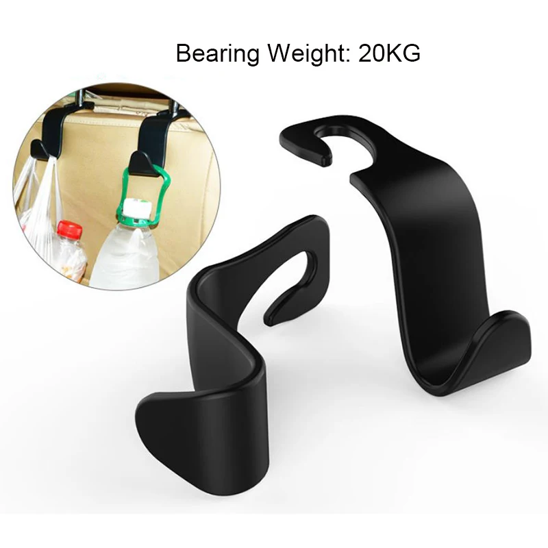 Universal Car Seat Back Hook Phone Holder PP Car Accessories Interior Portable Storage Hook for Car Bag Purse Cloth Hanger Drop 5