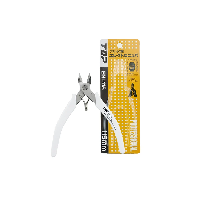 ENI-115 Diagonal Pliers White Handle With Spring Pliers, Nozzle Pliers, Wire Cutters, Wire Cutters