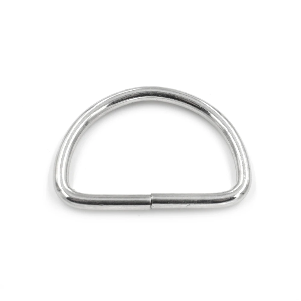 (10 pieces/lot) 30 mm Metal D-shaped Buckle Luggage  D Ring Semicircle Button Bags Mountaineering backpack Accessories