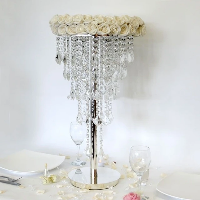 

10pcs)60cm Tall)Wholesale Table Crystal Chandelier Centerpieces for Weddings table yudao1698