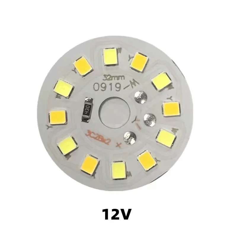 COMPSON 1pcs 3W DC5V 12V LED light board Double color light source 32MM 2835 lamp beads