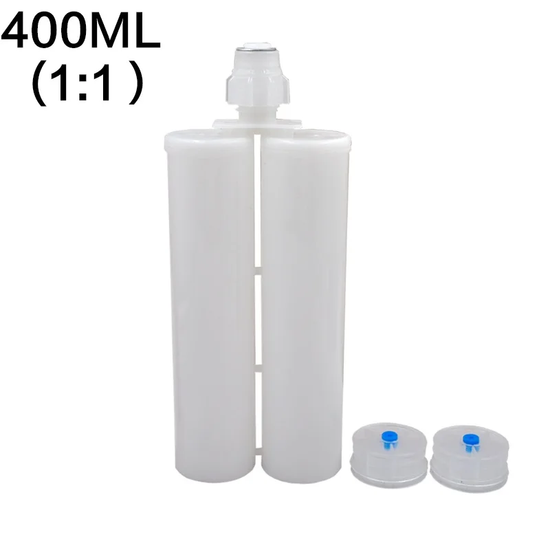 400ml 1:1 Ratio AB Epoxy Glue Gun Empty Cartridge Barrel and Mixing Tube MC10-18 Thread Mouth