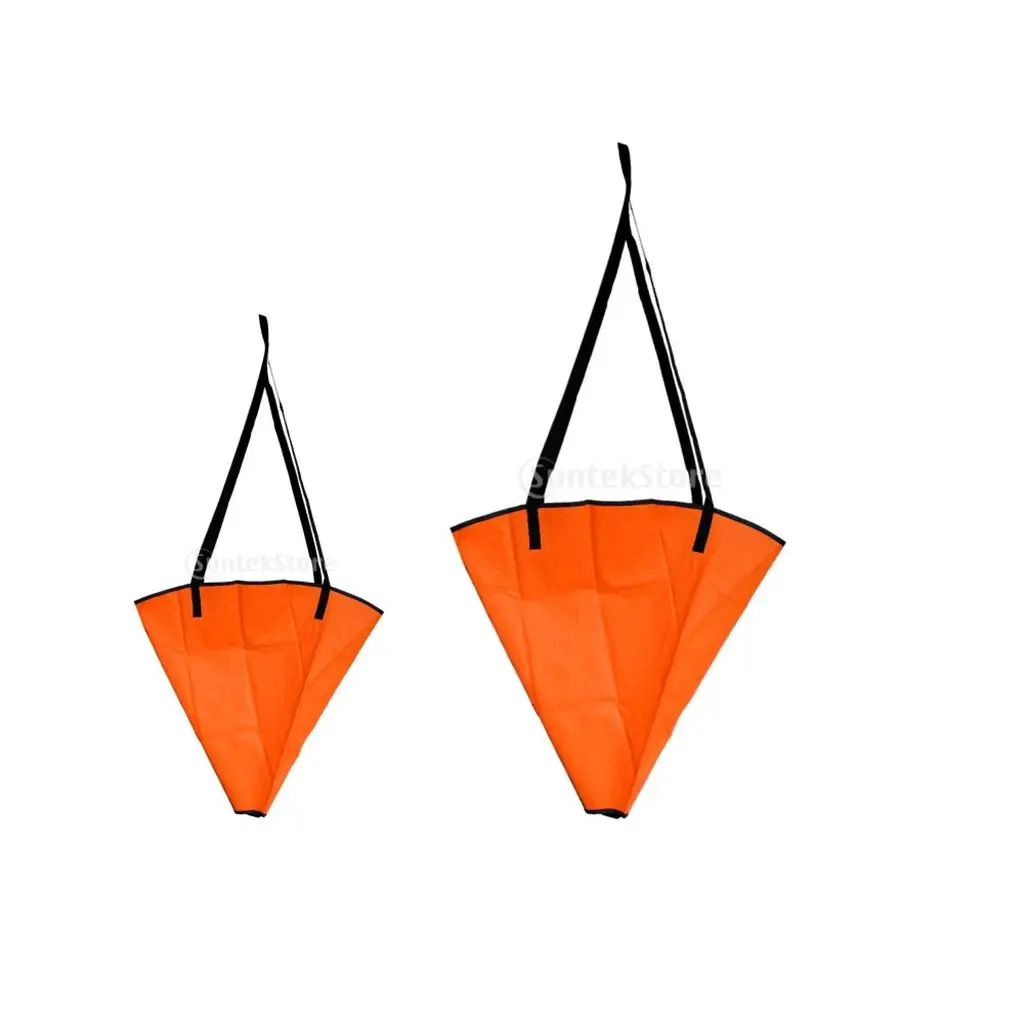 Durable PVC Sea Anchor Drogue Sail  Brake 24/30/36/42/48/54/60 inch Suit Boat/Yacht/Kayak up Kayaks Inflatable Boat Access