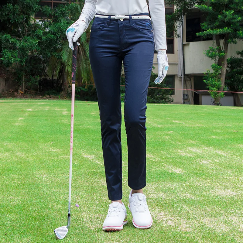 TTYGJ Spring and Summer Pant Spring Golf/Tennis Pants Slim Waist Golf Wear Woman Tennis Sport Korean Style Appreal for Women