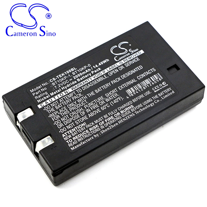 CameronSino Battery for Telemotive 10K12SS02P7 SLTX Transmitter AK02  fits Telemotive BT10KP-0 Crane Remote Control battery