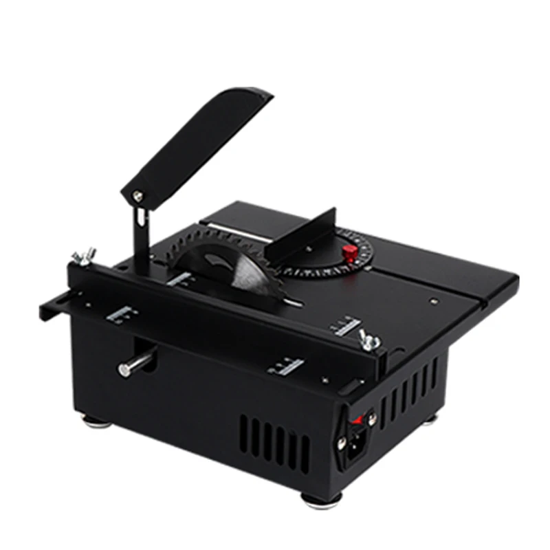 Imagem -03 - Mini Serra Elétrica de Mesa de Precisão 1200w Pequena Serra de Mesa Caseira Carpintaria Serra Deslizante Corte Multifuncional
