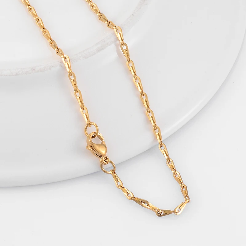 Neue Edelstahl-Halskette, Persönlichkeit, Modekette, für Männer und Frauen – Detail 2