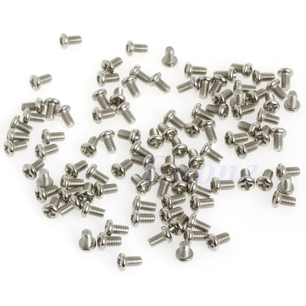 

New 100Pcs M3x5mm Phillips Pan Head Screw For 2.5" HDD SSD DVD-ROM Motherboard