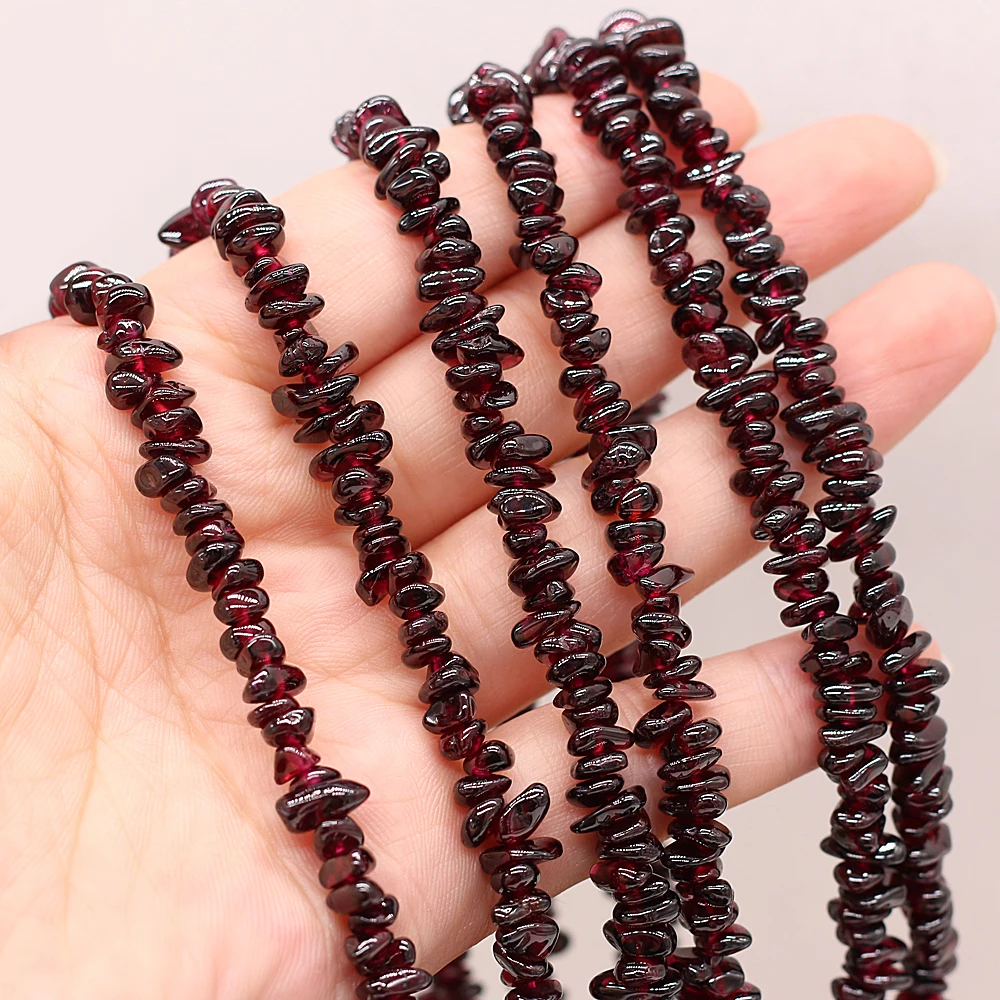 Natural stone semi-precious stone garnet irregular temperament gravel For Jewelry Making DIY Earring Necklace Accessories