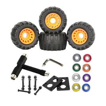 Ruote da skateboard professionali da 76 mm con tavola fuoristrada con cuscinetti