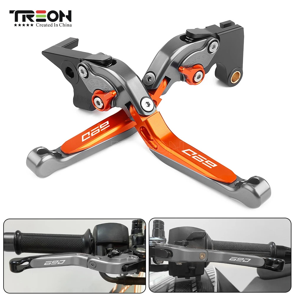 Motorcycles Handlebar CNC Foldable Brake Clutch Levers Adjustable For KTM 690 Duke SMC SMC-R Enduro R 2014 2015 2016 2017