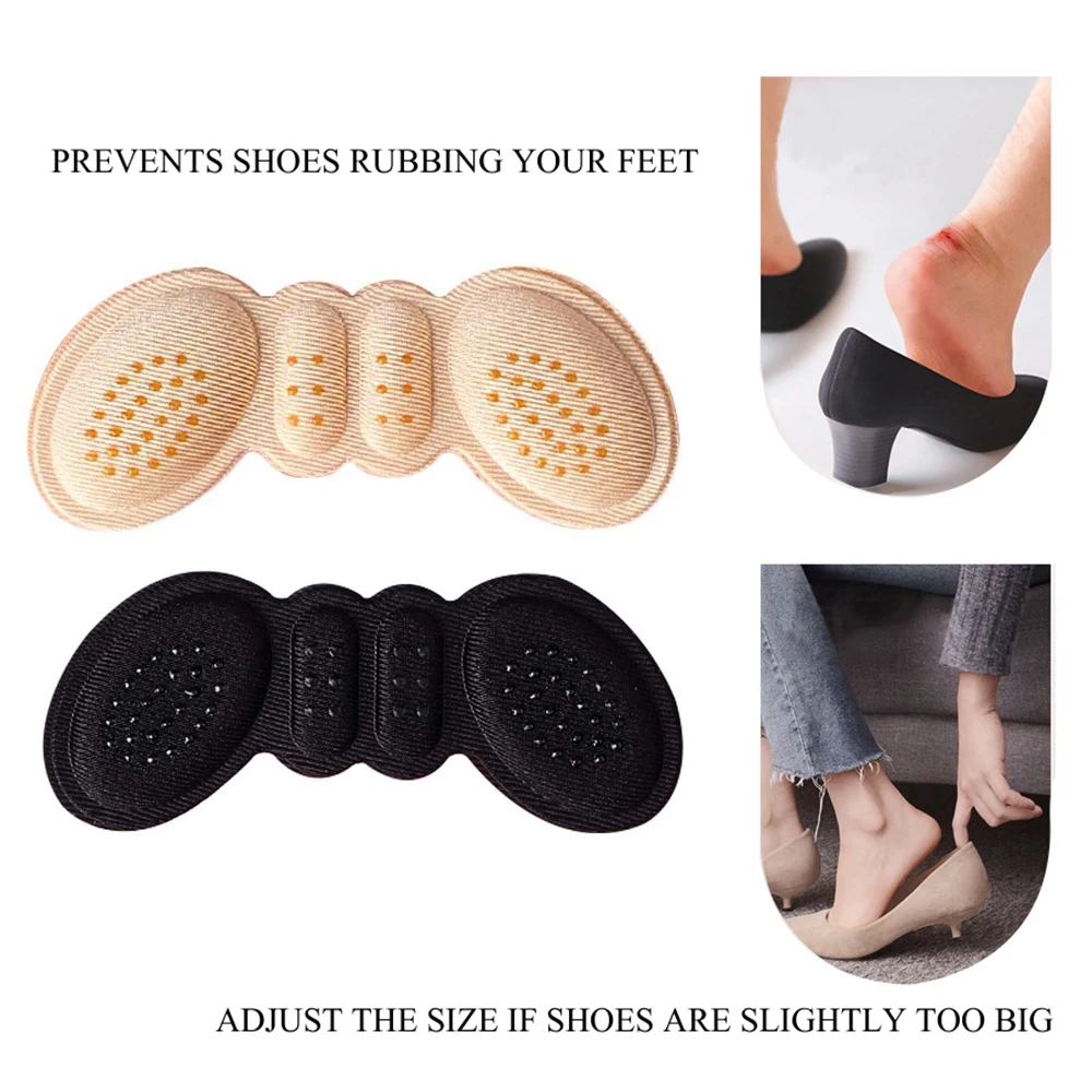 ซิลิโคน Heel Pads สำหรับรองเท้าผู้หญิงแทรกฟุต Heel Pain Relief ลดขนาดรองเท้า Filler Cushion Padding สำหรับรองเท้าส้นสูงซับ