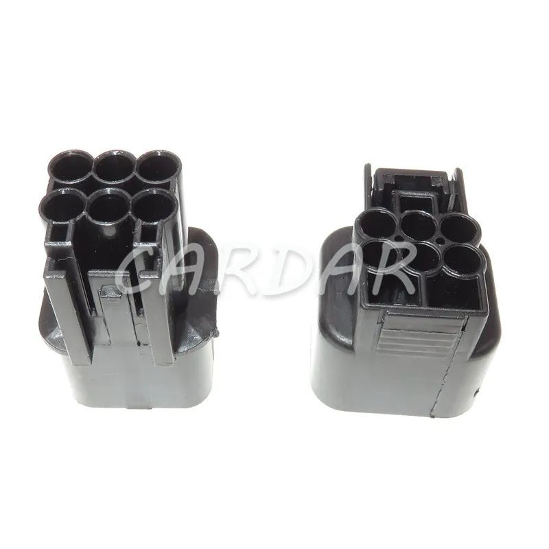 1 Set 6 Pin PB625-06027 Automotive Waterproof LightHold Light Lamp Socket Plastic Electronic Housing Connector For KIA Hyundai